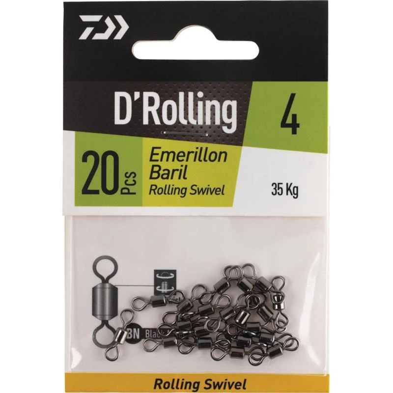 ÉMÉRILLON BARIL DAIWA CLASSIC ROLLING SWIVEL 3 ÉMÉRILLON BARIL DAIWA CLASSIC ROLLING SWIVEL