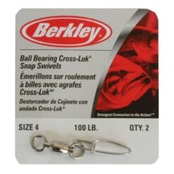 EMERILLON BERKLEY MC MAHON BALL BEARING SWIVELS NICKEL - PACK