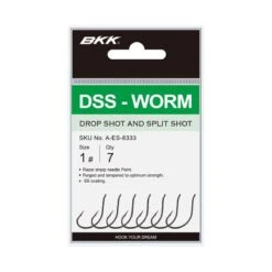 HAMEÇON SIMPLE BKK DSS WORM - PAR 7 -La Pêche Passion hamecon simple bkk dss worm par 7 z 2486 248627 2