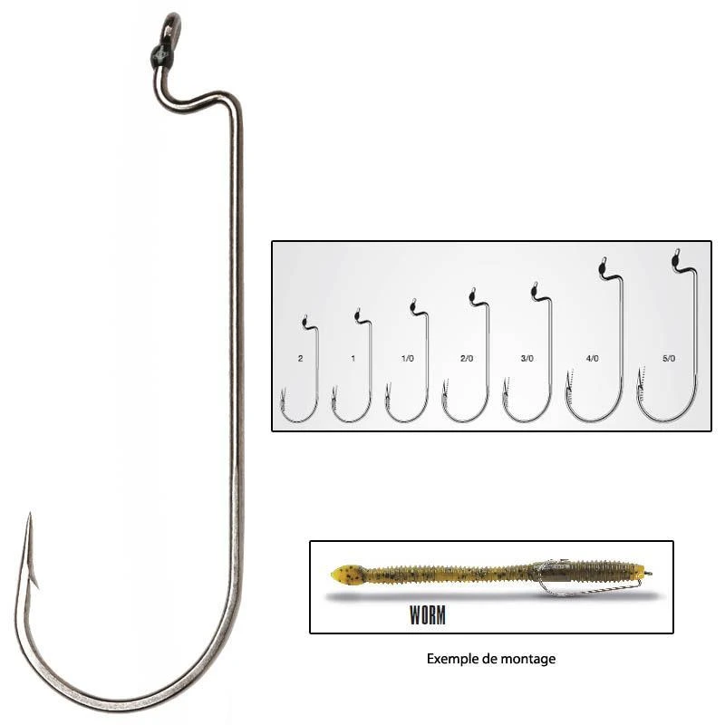 HAMECON TEXAN VMC MYSTIC PREDATOR WORM 7347 WM - PACK 3 HAMECON TEXAN VMC MYSTIC PREDATOR WORM 7347 WM - PACK