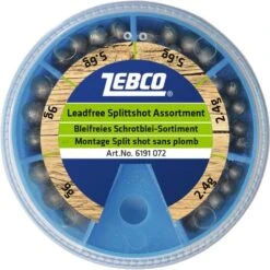 PLOMB CARNASSIER ZEBCO MONTAGE SPLIT SHOT SANS PLOMB