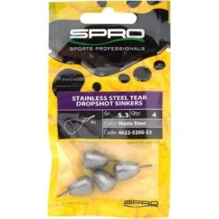 PLOMB DROP SHOT SPRO STAINLESS STEEL TEAR DROPSHOT SINKERS