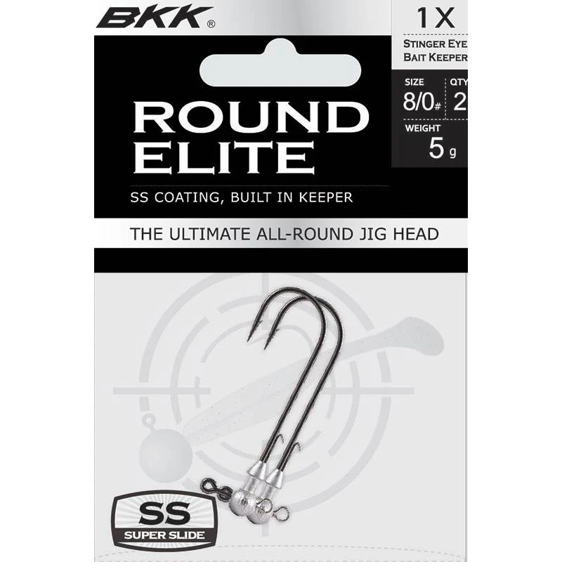 TÊTE PLOMBÉE BKK ROUND ELITE STINGER EYE BAIT KEEPER 3 TÊTE PLOMBÉE BKK ROUND ELITE STINGER EYE BAIT KEEPER