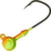 TETE PLOMBEE GUNKI G-ROUND PIKE SHORT-S - ORANGE/FLUO YELLOW -La Pêche Passion tete plombee gunki g round pike short s orange fluo yellow z 1542 154259