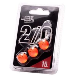 TÊTE PLOMBÉE MONKEY LURES - ORANGE/JAUNE - PAR 3 -La Pêche Passion tete plombee monkey lures orange jaune par 3 z 2450 245021 2